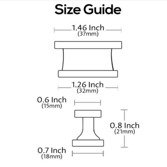 ALZASSBG 10 Pack Brushed Black Nickel Cabinet Knobs Rectangle Hardware Gray Pull - Picture 5 of 13